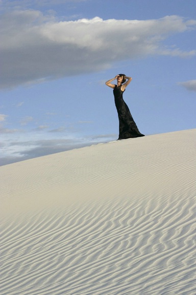 "Fashion shot at White Sands" c2004