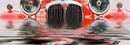The Drowning Red Car