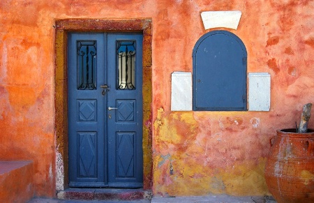 Old House in Santorini, Greece