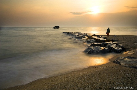 Sunset Beach & Fisherman