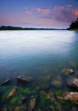 Moonrise Over DeSoto Bend