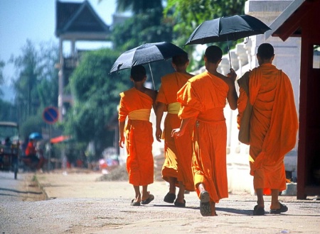 Young Monks in Luangprabang