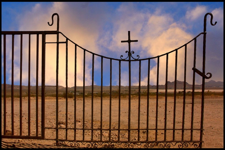Calico Cemetary Gate