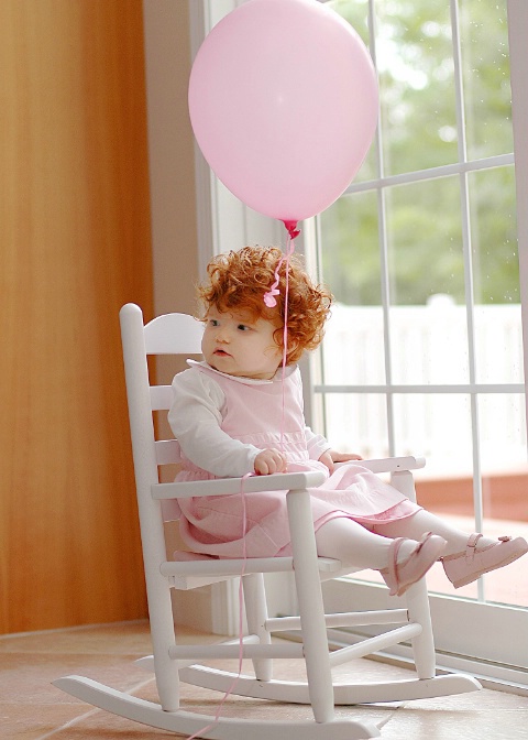 ringlets and a party dress