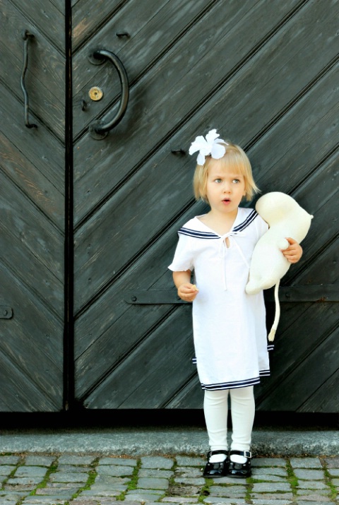 Girl at the door