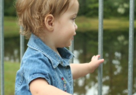 Cloudy - Lily on Bridge