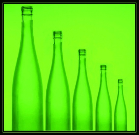 Five green bottles...