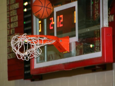 High school basketball game