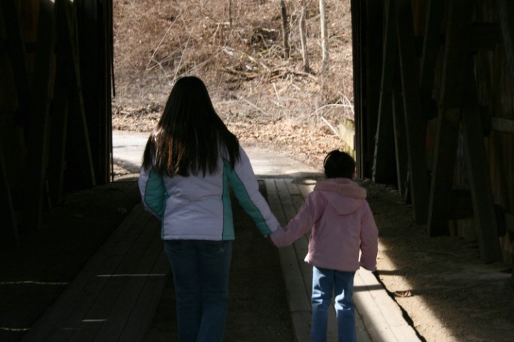 Inside Covered Bridge