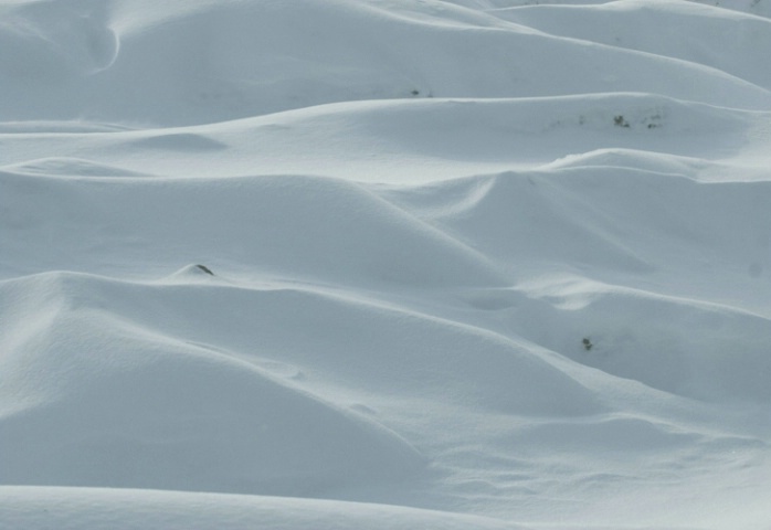 Badlands in Snow