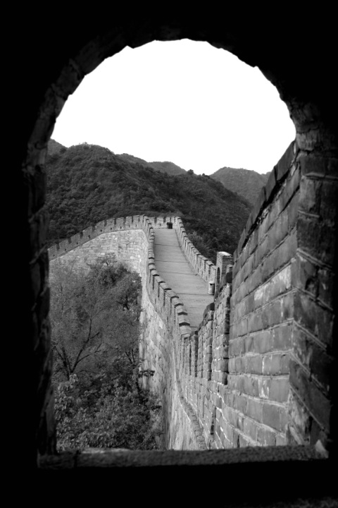 Good Subject - Great Wall of China (B&W)