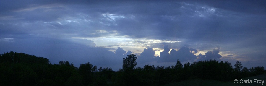 panoramic sunset