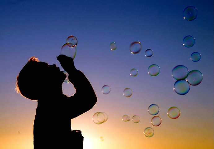 Sunset Bubbles