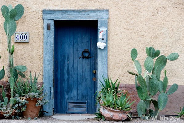 Blue Door-Tuscon Barrio - ID: 5494617 © William Dow