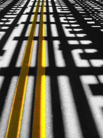 Shadow on the road