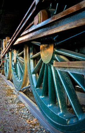 Old steam locomotive