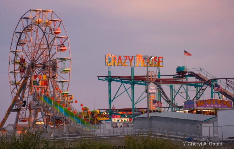 Steel Pier at Twilight