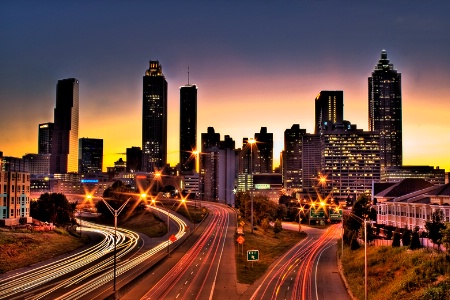 Atlanta's Colorful Skyine
