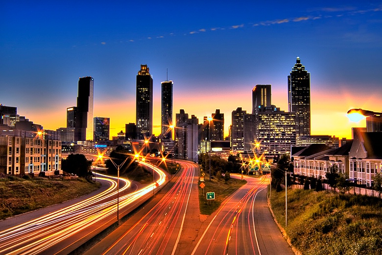 Colorful Atlanta Skyline v2