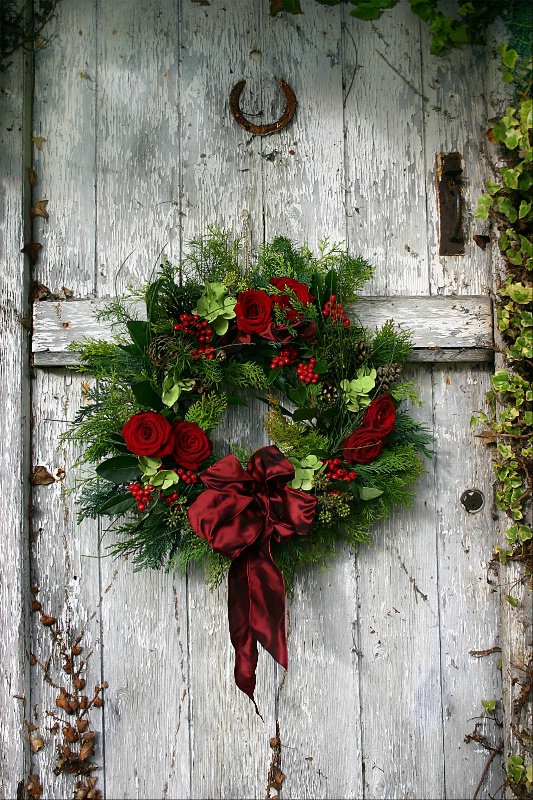 Christmas door  wreath 2008