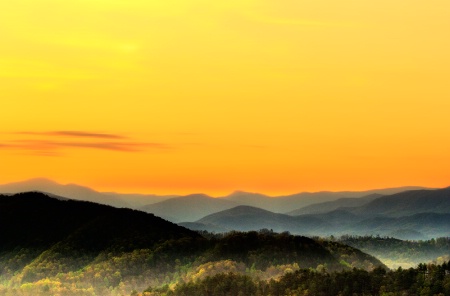 The Great Smoky Mountains at Sunrise