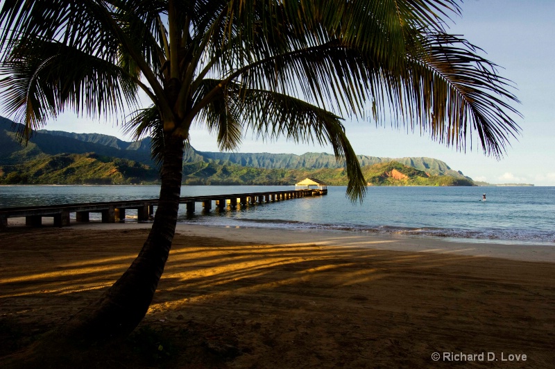 Hanalei Pier on Kaua'i, Hawaii