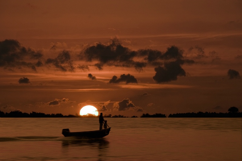 Sunset Fisherman