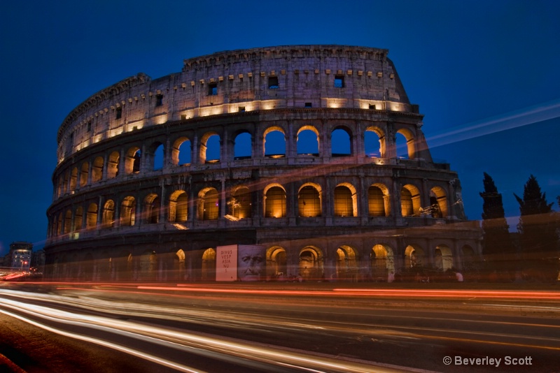 Colosseum Light Trails