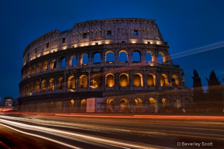 Colosseum Light Trails