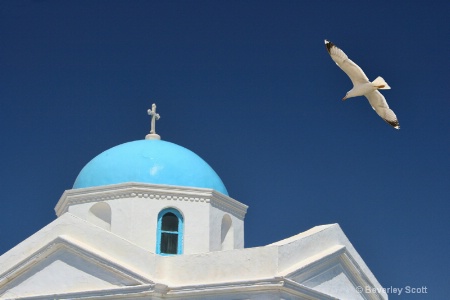 Looking up in Mykonos