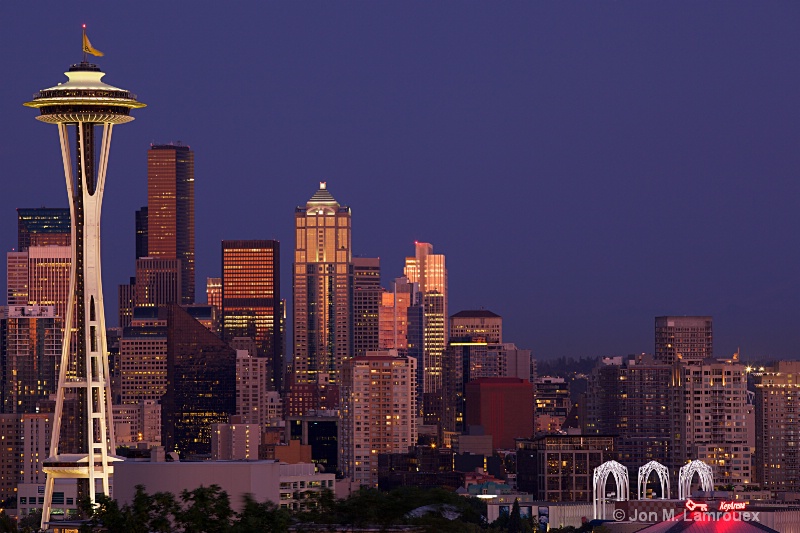 A Classic of Seattle at Twilight