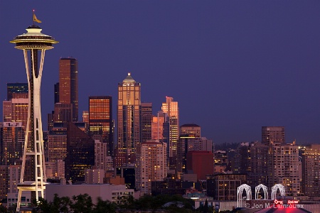 A Classic of Seattle at Twilight