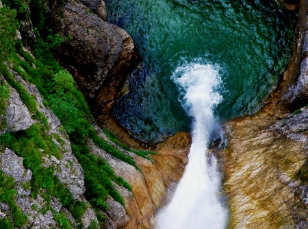 A waterfall near Neuschwanstein