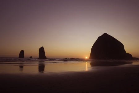 Haystack Rock Sunset