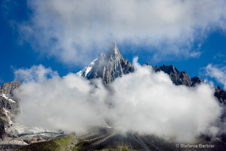 surrounded by clouds