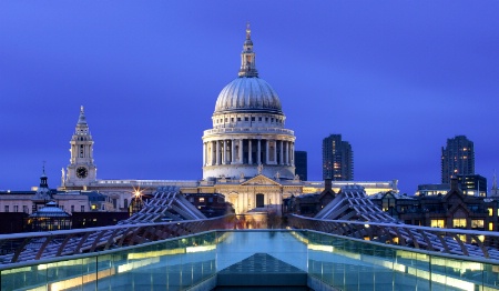 Saint Paul's Cathedral from Millennium Bridge