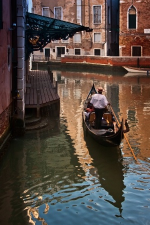 Gondolier at La Fenice