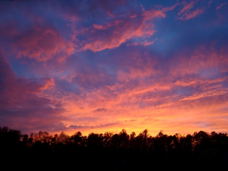 Sunset from my Yard