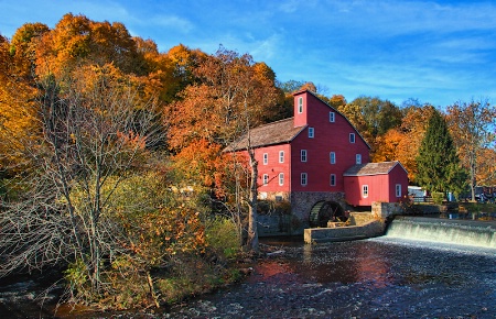 Clinton Mill From The Bridge