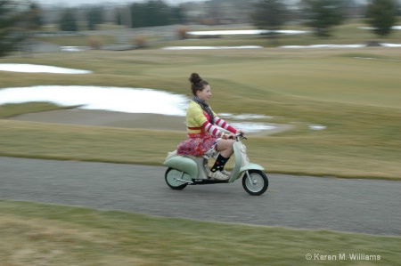 Savannah Scootering-  Panning