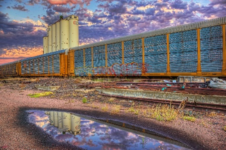 Rail Yard Sunset