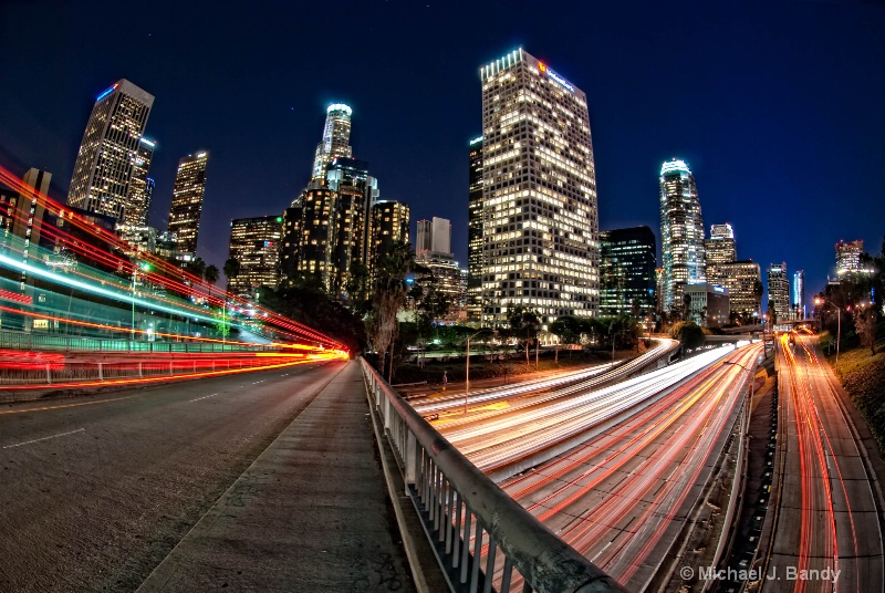 downtown la - fisheye