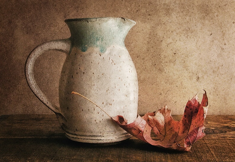 Pitcher With Leaf