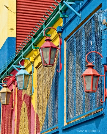 Colorful pattern La Boca, Buenos Aires, Argentina