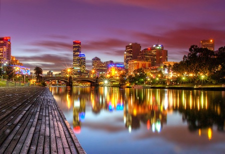 Photography Contest Grand Prize Winner - April 2010: Melbourne Lights on the Yarra River