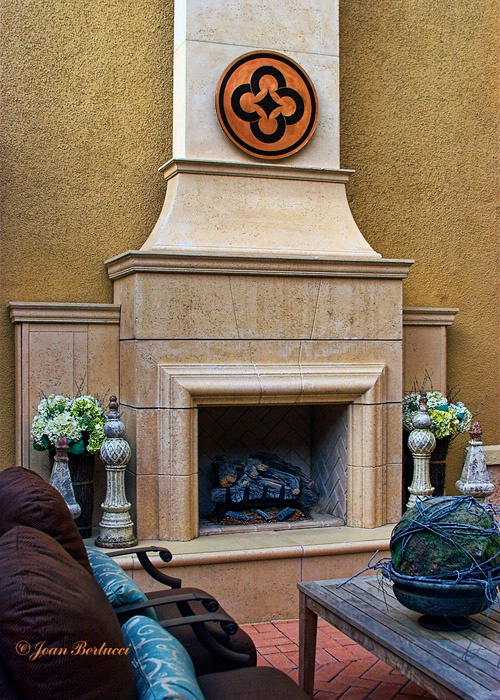 Courtyard Fireplace