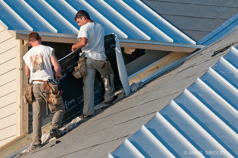 Late Day Roofing Job