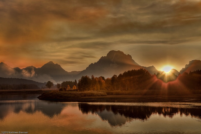 Oxbow Bend Sunset