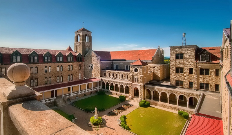 The Courtyard at Subiaco Abbey
