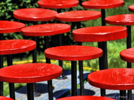 Red Circle Chairs